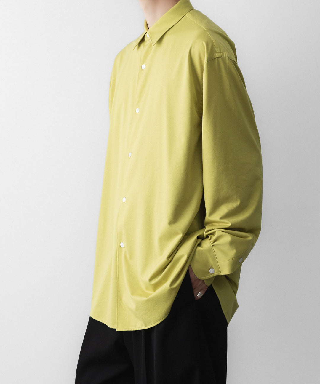 KANEMASA PHIL. カネマサフィルの46G MODEST SHIRTのLIME YELLOW 公式通販サイトsession福岡セレクトショップ