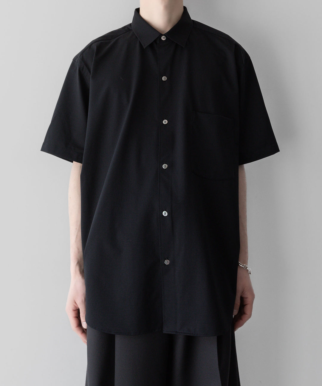 【KANEMASA PHIL.】カネマサフィルの46G ATOMOSPHERE STRIPE SS SHIRT - BLACK 公式通販サイトsession福岡セレクトショップ