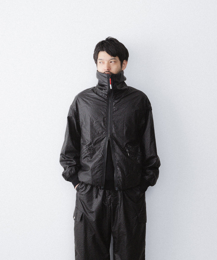 【paratrait】FROG SKIN BLOUSON - BLACK