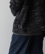 画像をギャラリービューアに読み込む, 【INTÉRIM】DOUBLE FACE HAIRY BABY LAMA WOOL SPORTS JACKET - RAW BLACK
