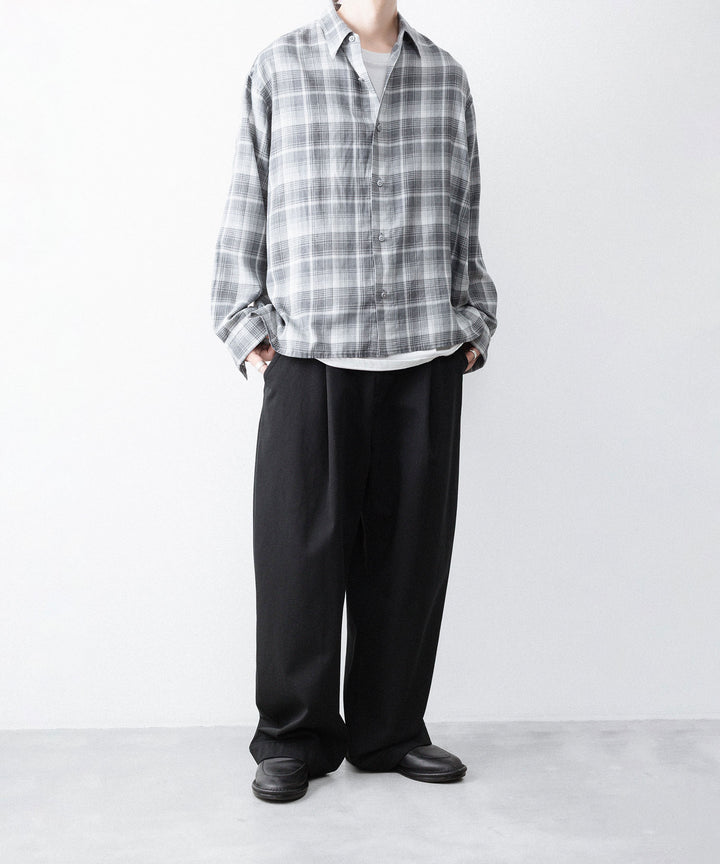paratrait パラトレイトのCHECK LS SHIRTのBLACK 公式通販サイトsession福岡セレクトショップ