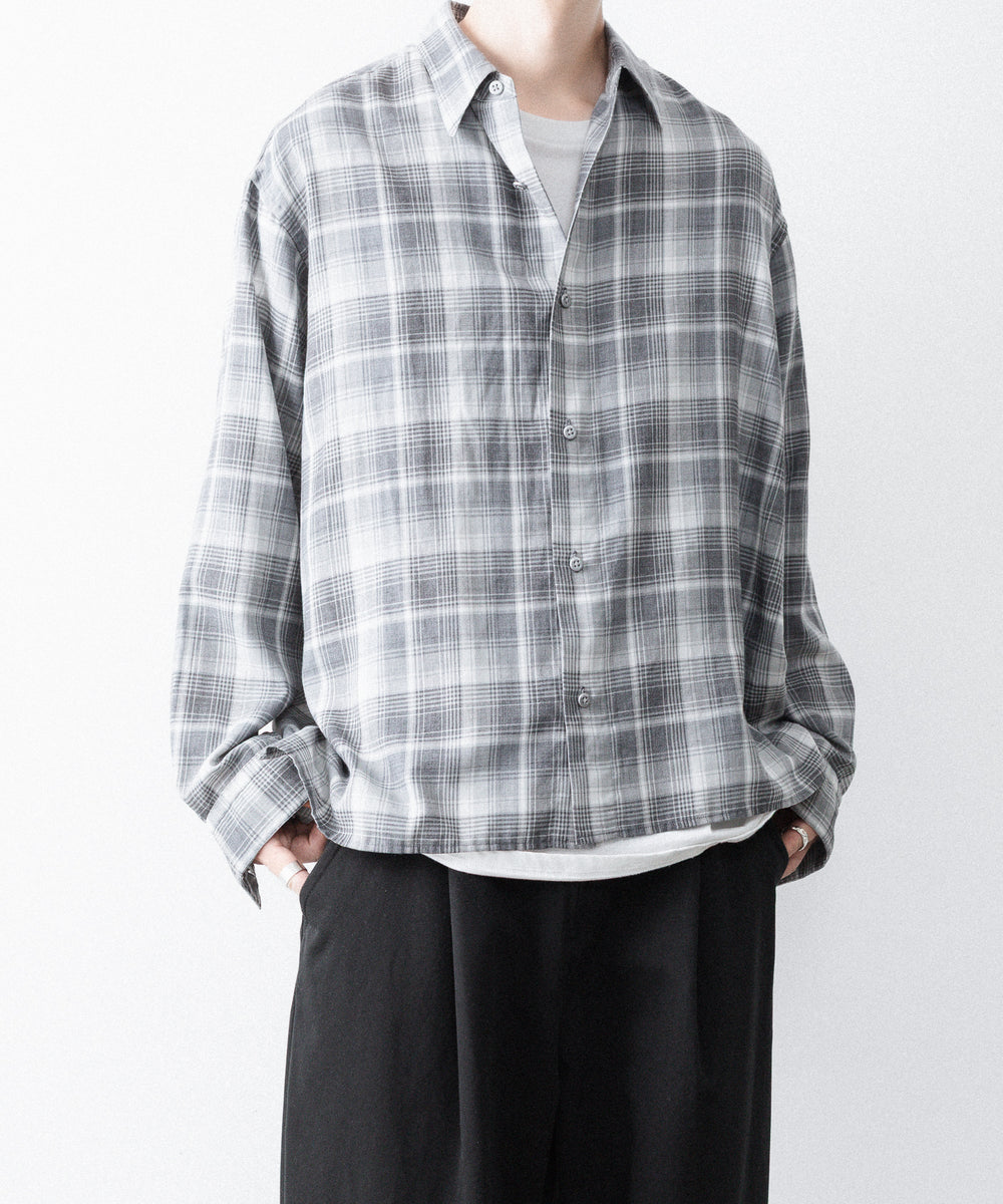 paratrait パラトレイトのCHECK LS SHIRTのBLACK 公式通販サイトsession福岡セレクトショップ