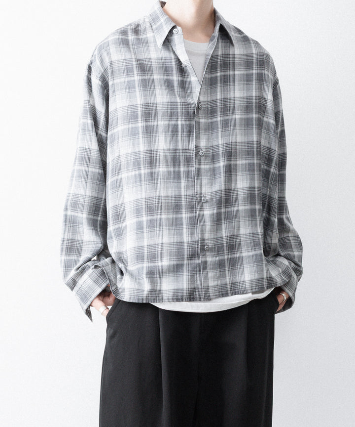paratrait パラトレイトのCHECK LS SHIRTのBLACK 公式通販サイトsession福岡セレクトショップ