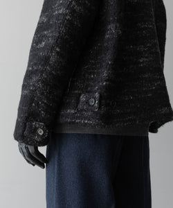 INTÉRIM(インテリム)のDOUBLE FACE HAIRY BABY LAMA WOOL SPORTS JACKET - RAW BLACKの公式通販サイトsession福岡セレクトショップ