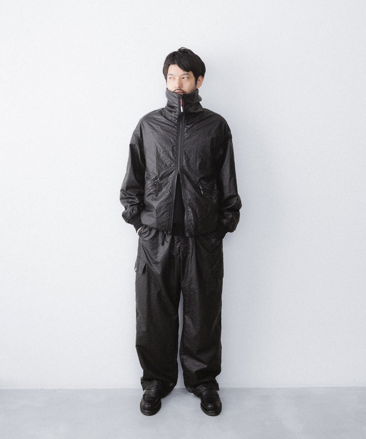 【paratrait】FROG SKIN PANTS - BLACK