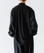 画像をギャラリービューアに読み込む, INTÉRIM インテリムSILK NOIL L/S REGULAR COLLAR SHIRTのBLACK 公式通販サイトsession福岡セレクトショップ
