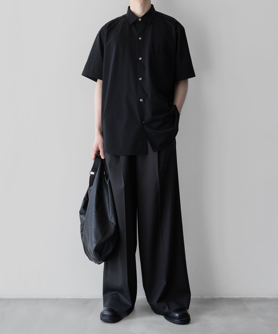 【KANEMASA PHIL.】カネマサフィルの46G ATOMOSPHERE STRIPE SS SHIRT - BLACK 公式通販サイトsession福岡セレクトショップ