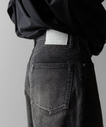 画像をギャラリービューアに読み込む, ssstein(シュタイン)の24AWコレクション DEFORMATION WIDE DENIM JEANS - BLACK 公式通販サイトsession福岡セレクトショップ
