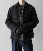 画像をギャラリービューアに読み込む, 【INTÉRIM】DOUBLE FACE HAIRY BABY LAMA WOOL SPORTS JACKET - RAW BLACK
