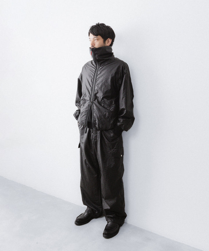 【paratrait】FROG SKIN PANTS - BLACK