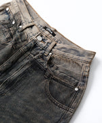 画像をギャラリービューアに読み込む, CODA -コーダのGREY ACID WASH DUAL EXPOSURE BREAK CUT FLARED JEANSのGREY ACID WASH公式通販サイトsession福岡セレクトショップ
