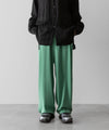 【ANTHEM A】POWDERY VISCOSE NO-BRAINER PANTS - GREEN