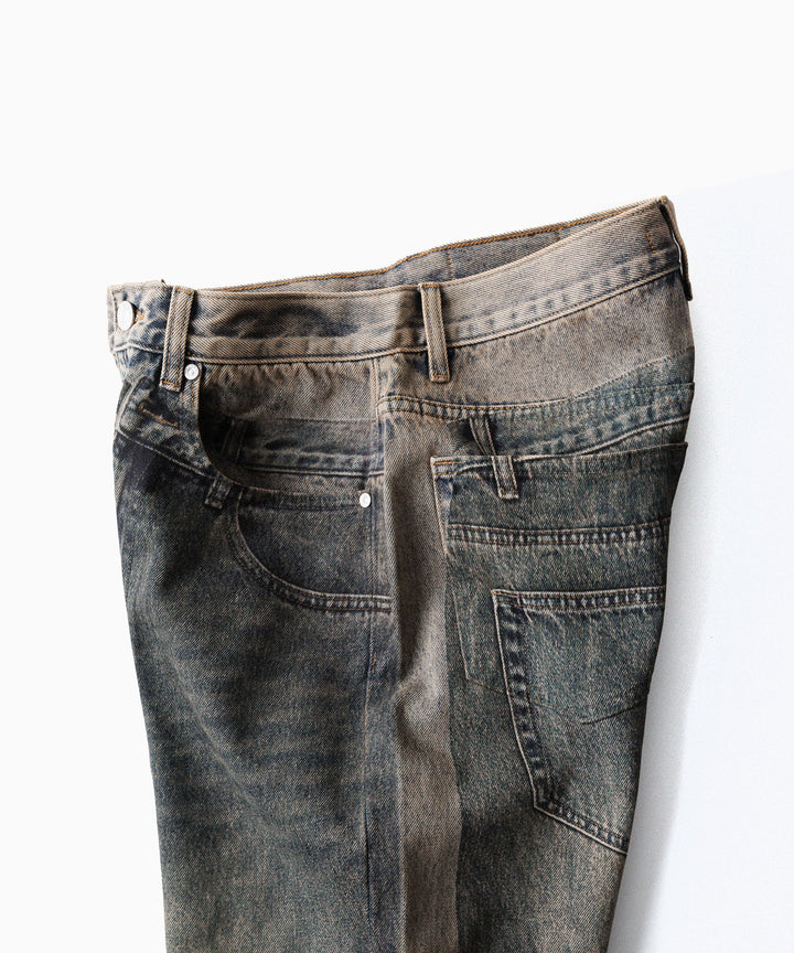 CODA -コーダのGREY ACID WASH DUAL EXPOSURE BREAK CUT FLARED JEANSのGREY ACID WASH公式通販サイトsession福岡セレクトショップ