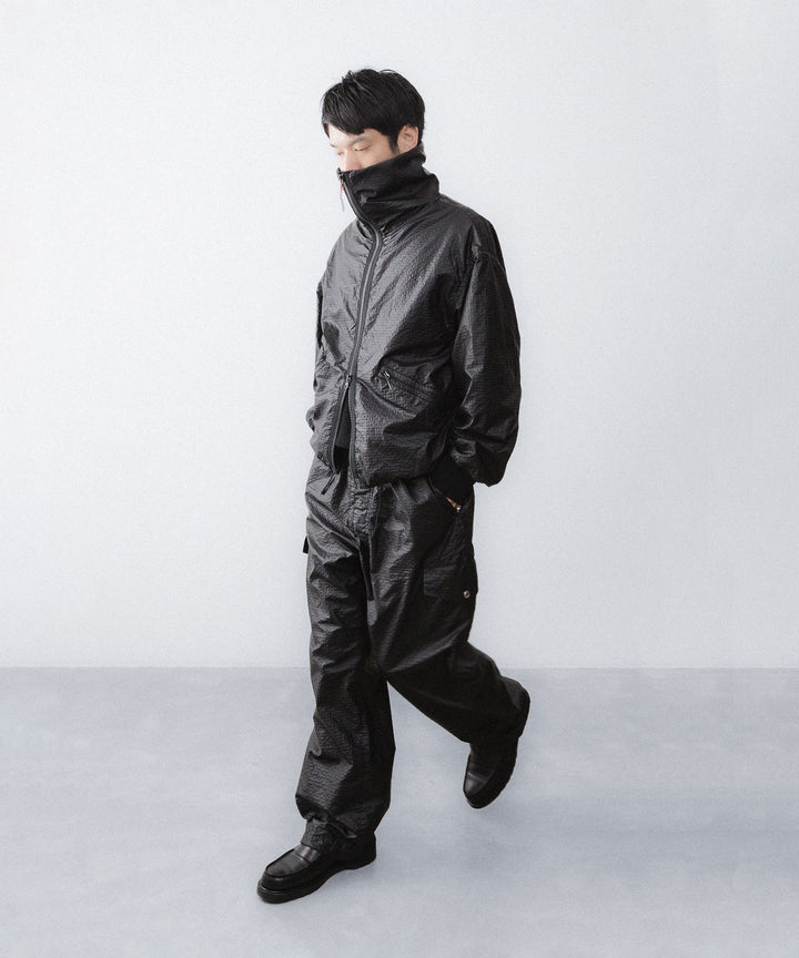 【paratrait】FROG SKIN BLOUSON - BLACK
