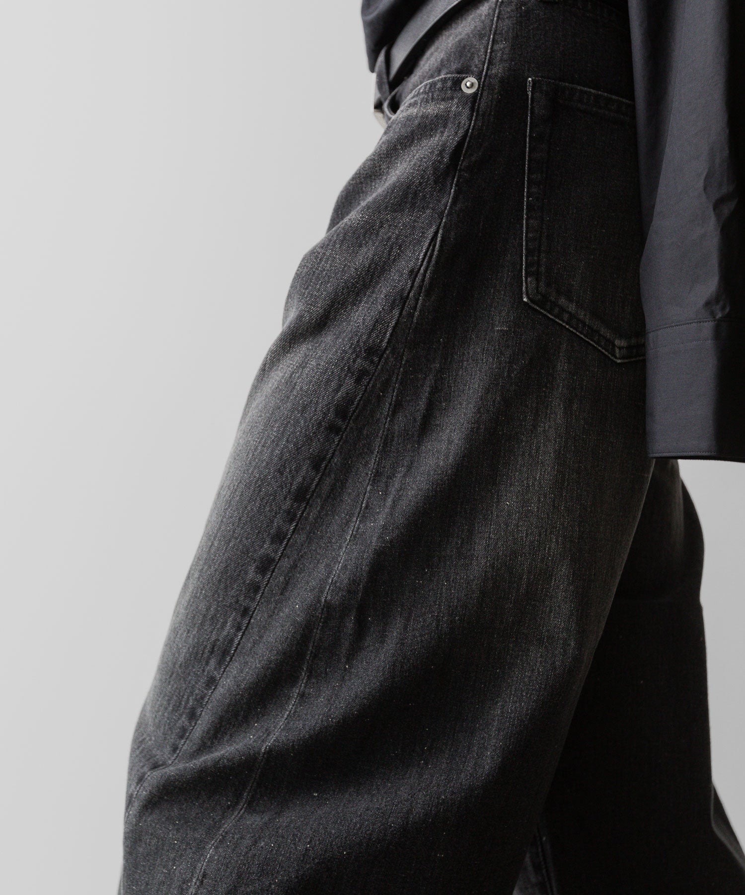 ssstein(シュタイン)の24AWコレクション DEFORMATION WIDE DENIM JEANS - BLACK 公式通販サイトsession福岡セレクトショップ