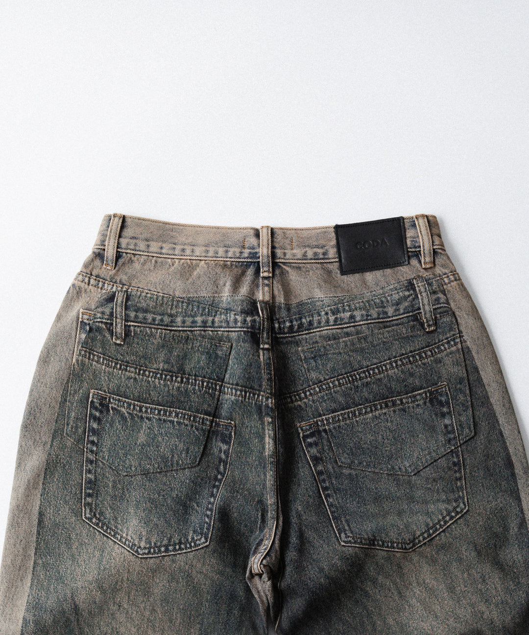 CODA -コーダのGREY ACID WASH DUAL EXPOSURE BREAK CUT FLARED JEANSのGREY ACID WASH公式通販サイトsession福岡セレクトショップ