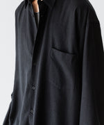 画像をギャラリービューアに読み込む, INTÉRIM インテリムSILK NOIL L/S REGULAR COLLAR SHIRTのBLACK 公式通販サイトsession福岡セレクトショップ
