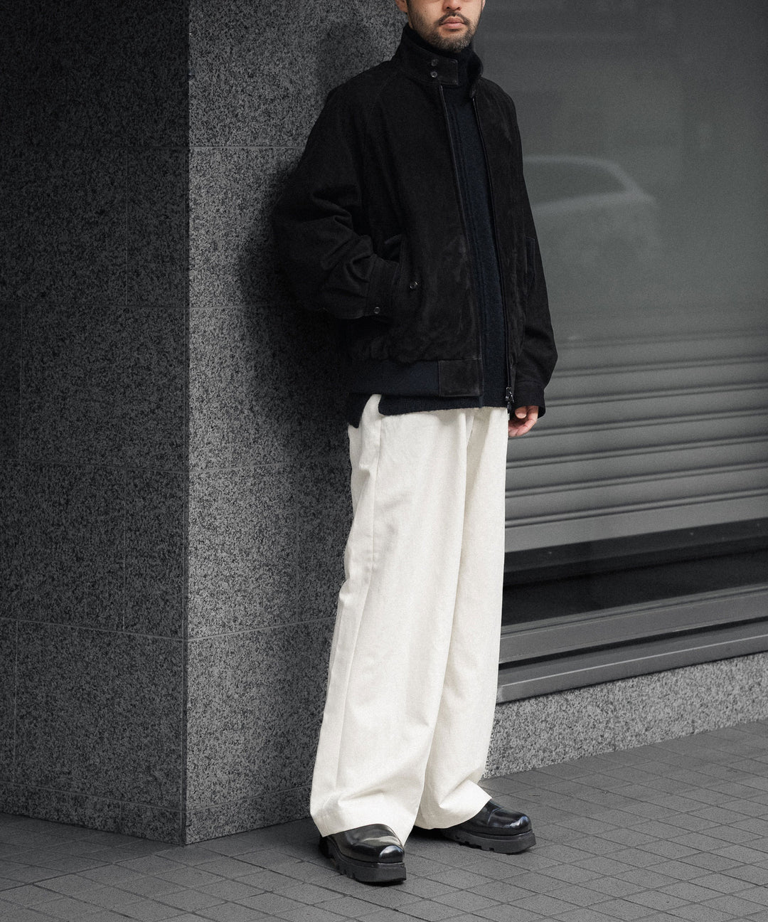 ssstein(シュタイン)のCOW NUBUCK SWING TOP JACKET - BLACKの公式通販サイトsession福岡セレクトショップ