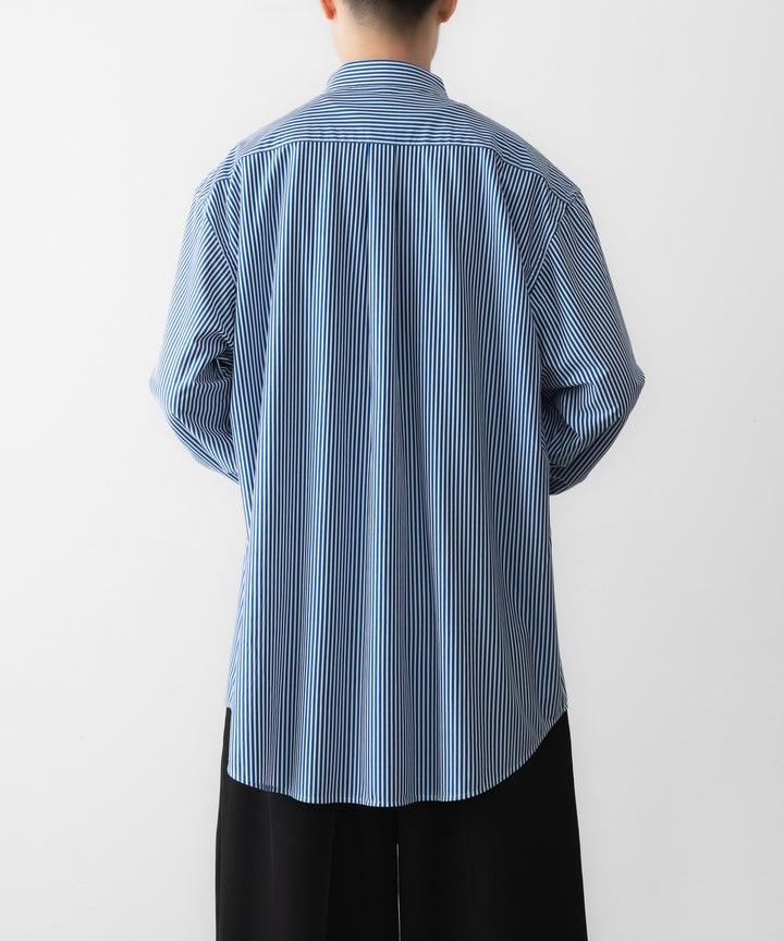 KANEMASA PHIL. カネマサフィルの46G STRIPE MODEST SHIRTのNAVY WHITE 公式通販サイトsession福岡セレクトショップ