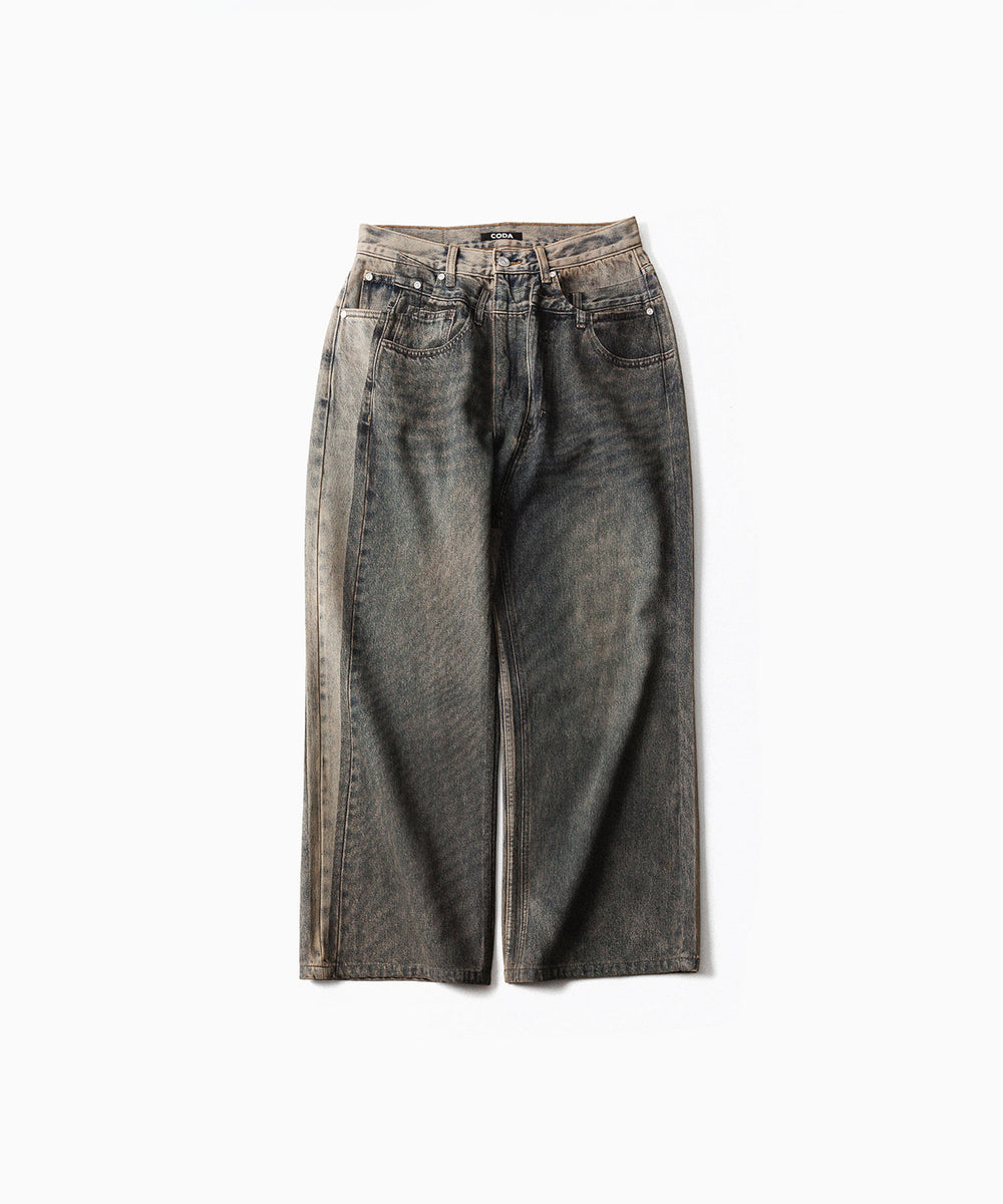 CODA -コーダのGREY ACID WASH DUAL EXPOSURE BREAK CUT FLARED JEANSのGREY ACID WASH公式通販サイトsession福岡セレクトショップ