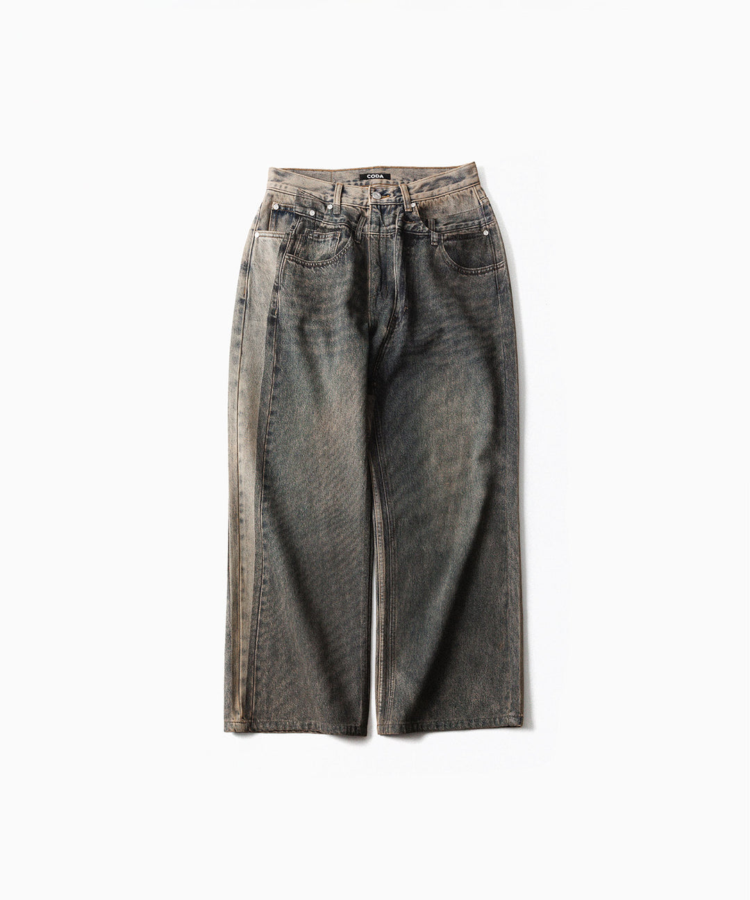CODA -コーダのGREY ACID WASH DUAL EXPOSURE BREAK CUT FLARED JEANSのGREY ACID WASH公式通販サイトsession福岡セレクトショップ