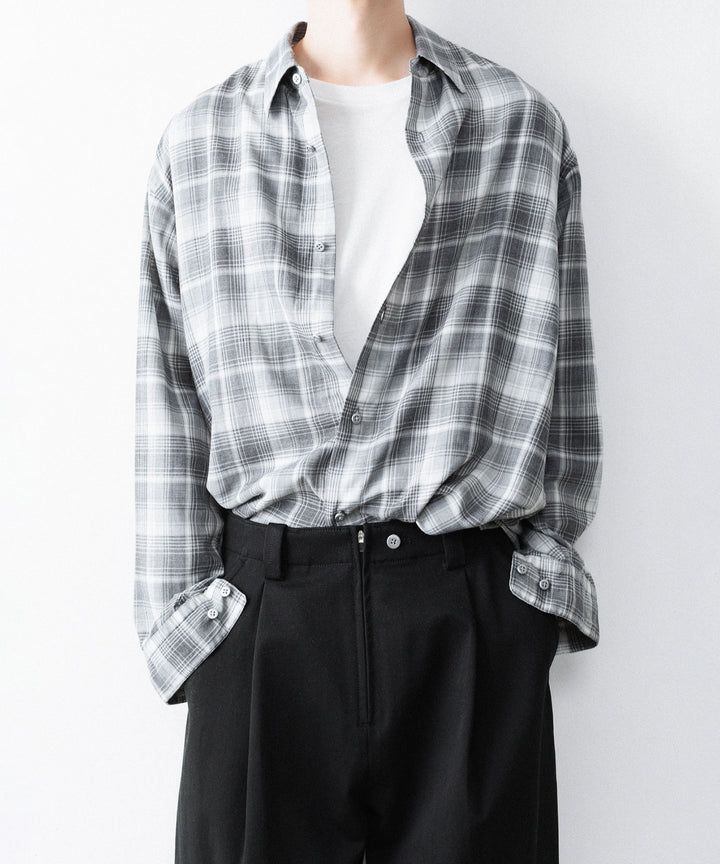 paratrait パラトレイトのCHECK LS SHIRTのBLACK 公式通販サイトsession福岡セレクトショップ