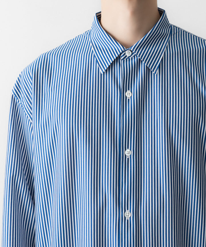 KANEMASA PHIL. カネマサフィルの46G STRIPE MODEST SHIRTのNAVY WHITE 公式通販サイトsession福岡セレクトショップ