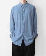 画像をギャラリービューアに読み込む, KANEMASA PHIL. カネマサフィルの46G STRIPE MODEST SHIRTのNAVY WHITE 公式通販サイトsession福岡セレクトショップ
