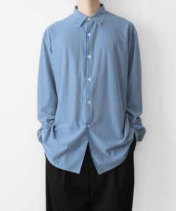 KANEMASA PHIL.】46G STRIPE MODEST SHIRT - NAVY WHITE | 公式通販