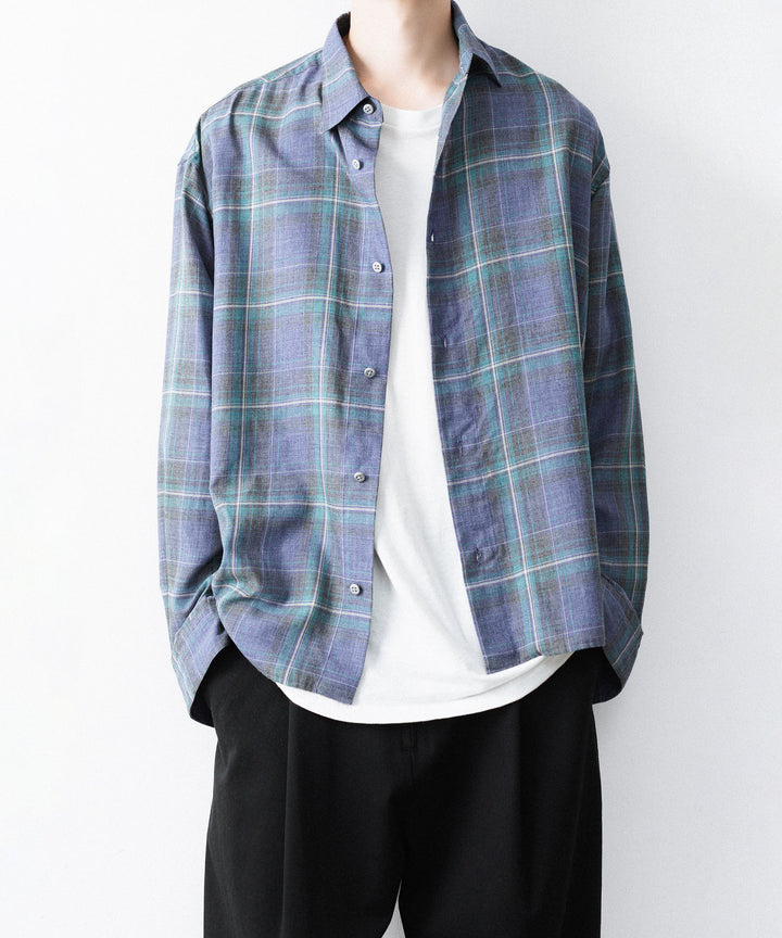 paratrait パラトレイトのCHECK LS SHIRTのGREEN 公式通販サイトsession福岡セレクトショップ