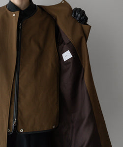 stein(シュタイン)の24SSコレクションCOTTON TWILL LAYERED JACKETの CAMEL