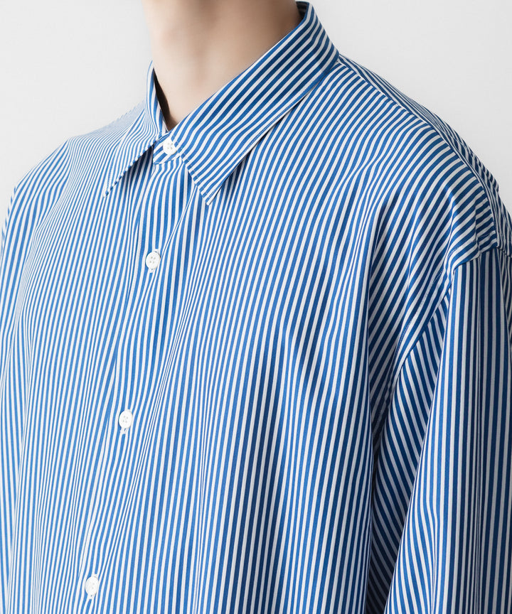 KANEMASA PHIL. カネマサフィルの46G STRIPE MODEST SHIRTのNAVY WHITE 公式通販サイトsession福岡セレクトショップ