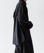 画像をギャラリービューアに読み込む, INTÉRIM インテリムSILK NOIL L/S REGULAR COLLAR SHIRTのBLACK 公式通販サイトsession福岡セレクトショップ
