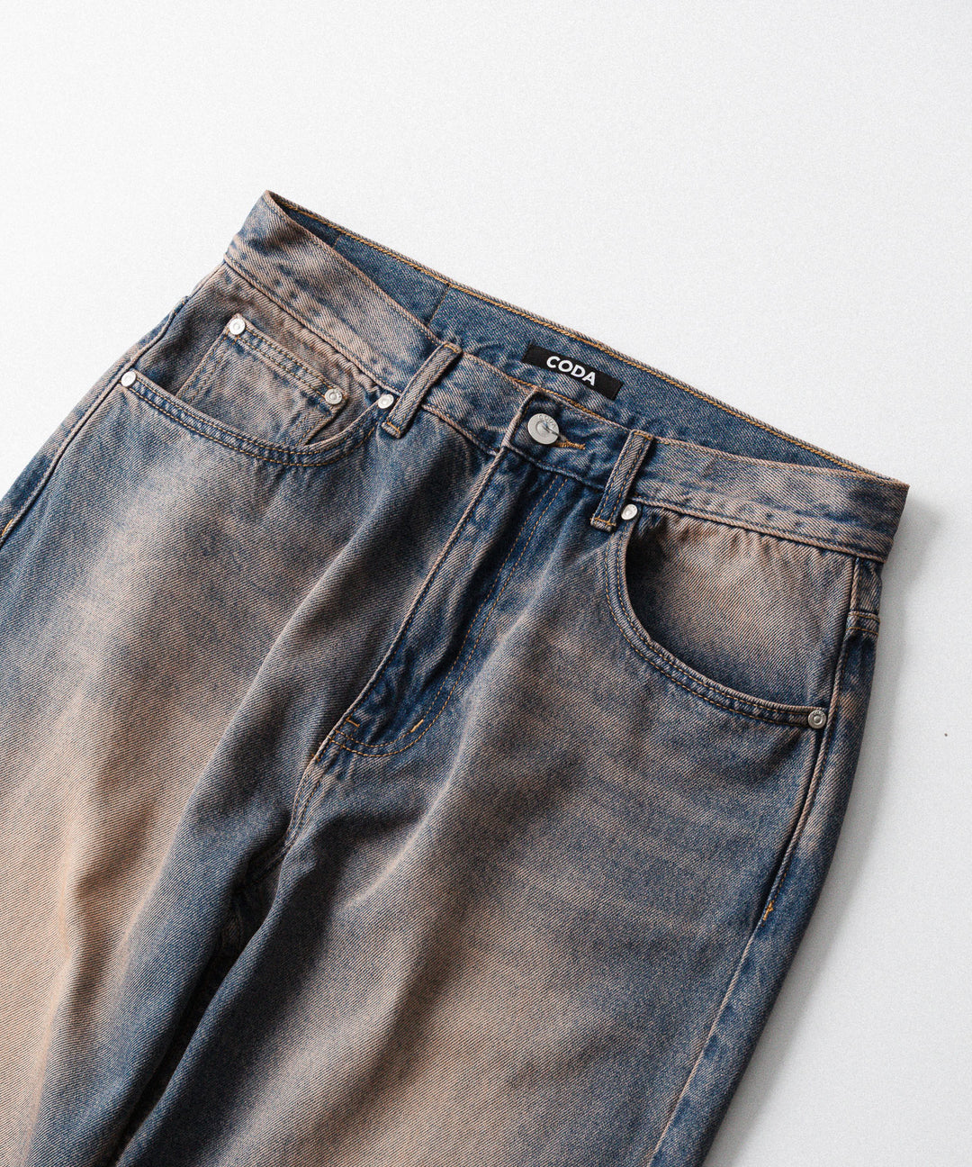 CODA コーダのDUST INDIGO ACID WASH BREAK CUT FLARED JEANSのDUST INDIGO 公式通販サイトsession福岡セレクトショップ