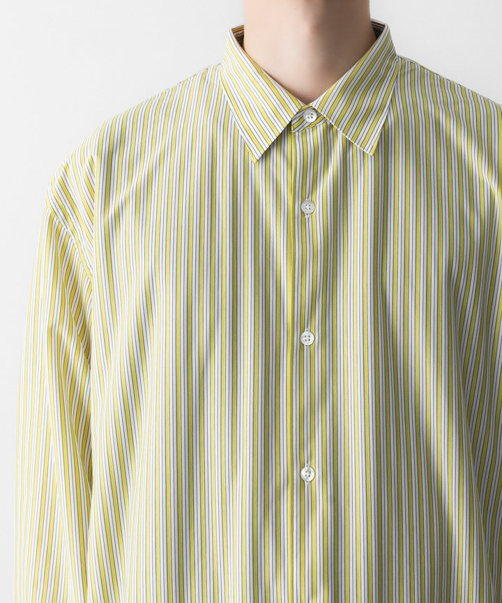 KANEMASA PHIL. カネマサフィルの46G STRIPE MODEST SHIRTのYELLOW BLACK 公式通販サイトsession福岡セレクトショップ