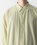 画像をギャラリービューアに読み込む, KANEMASA PHIL. カネマサフィルの46G STRIPE MODEST SHIRTのYELLOW BLACK 公式通販サイトsession福岡セレクトショップ
