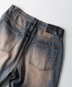 画像をギャラリービューアに読み込む, CODA コーダのDUST INDIGO ACID WASH BREAK CUT FLARED JEANSのDUST INDIGO 公式通販サイトsession福岡セレクトショップ
