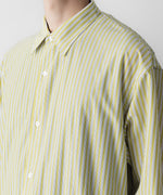 画像をギャラリービューアに読み込む, KANEMASA PHIL. カネマサフィルの46G STRIPE MODEST SHIRTのYELLOW BLACK 公式通販サイトsession福岡セレクトショップ
