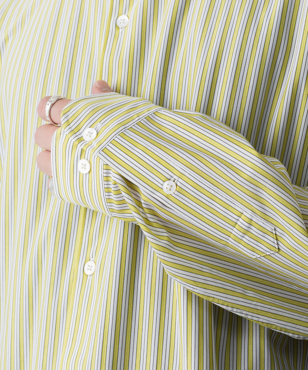 KANEMASA PHIL. カネマサフィルの46G STRIPE MODEST SHIRTのYELLOW BLACK 公式通販サイトsession福岡セレクトショップ
