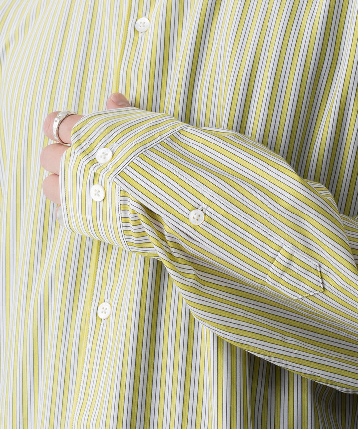 KANEMASA PHIL. カネマサフィルの46G STRIPE MODEST SHIRTのYELLOW BLACK 公式通販サイトsession福岡セレクトショップ