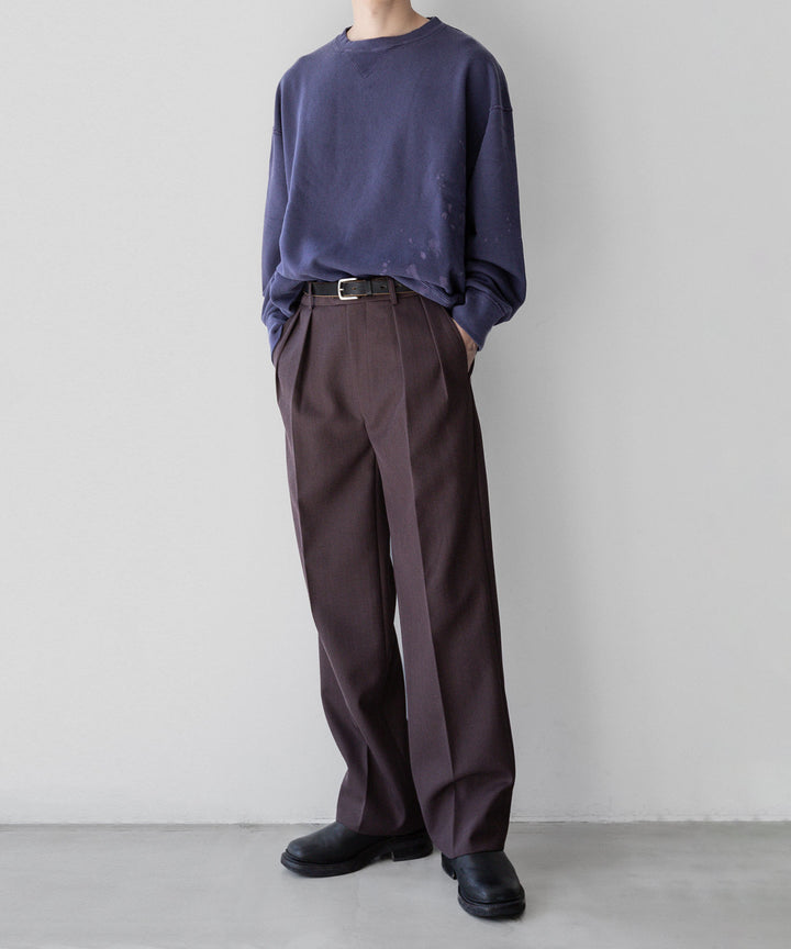 【INTÉRIM】インテリム 23AW BLEACH HYPER BIG V LOOP WHEEL SEAMLESS SWEAT SHIRT - B.NASU sessionセッション福岡セレクトショップ 公式通販サイト