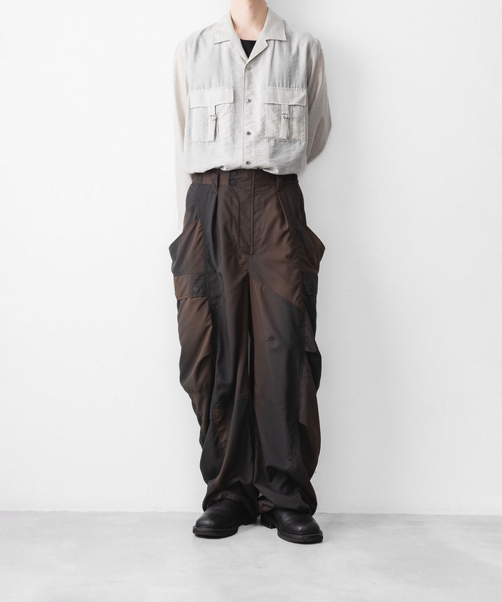 SUBLATIONS-サブレーションズのKIVULI PRINT BANANA CUTTING PANTSのDARK BROWN公式通販サイトsession福岡セレクトショップ