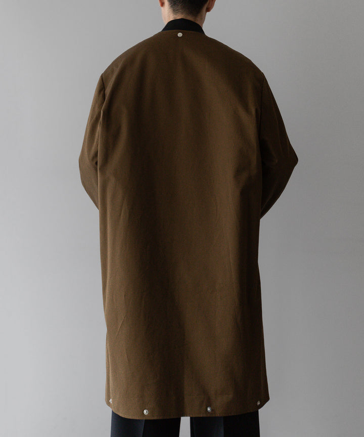 stein(シュタイン)の24SSコレクションCOTTON TWILL LAYERED JACKETの CAMEL