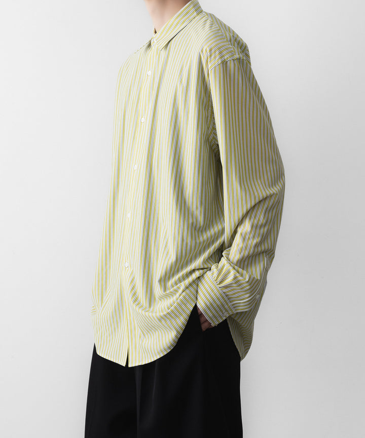 KANEMASA PHIL. カネマサフィルの46G STRIPE MODEST SHIRTのYELLOW BLACK 公式通販サイトsession福岡セレクトショップ