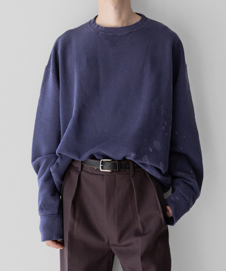 【INTÉRIM】インテリム 23AW BLEACH HYPER BIG V LOOP WHEEL SEAMLESS SWEAT SHIRT - B.NASU sessionセッション福岡セレクトショップ 公式通販サイト