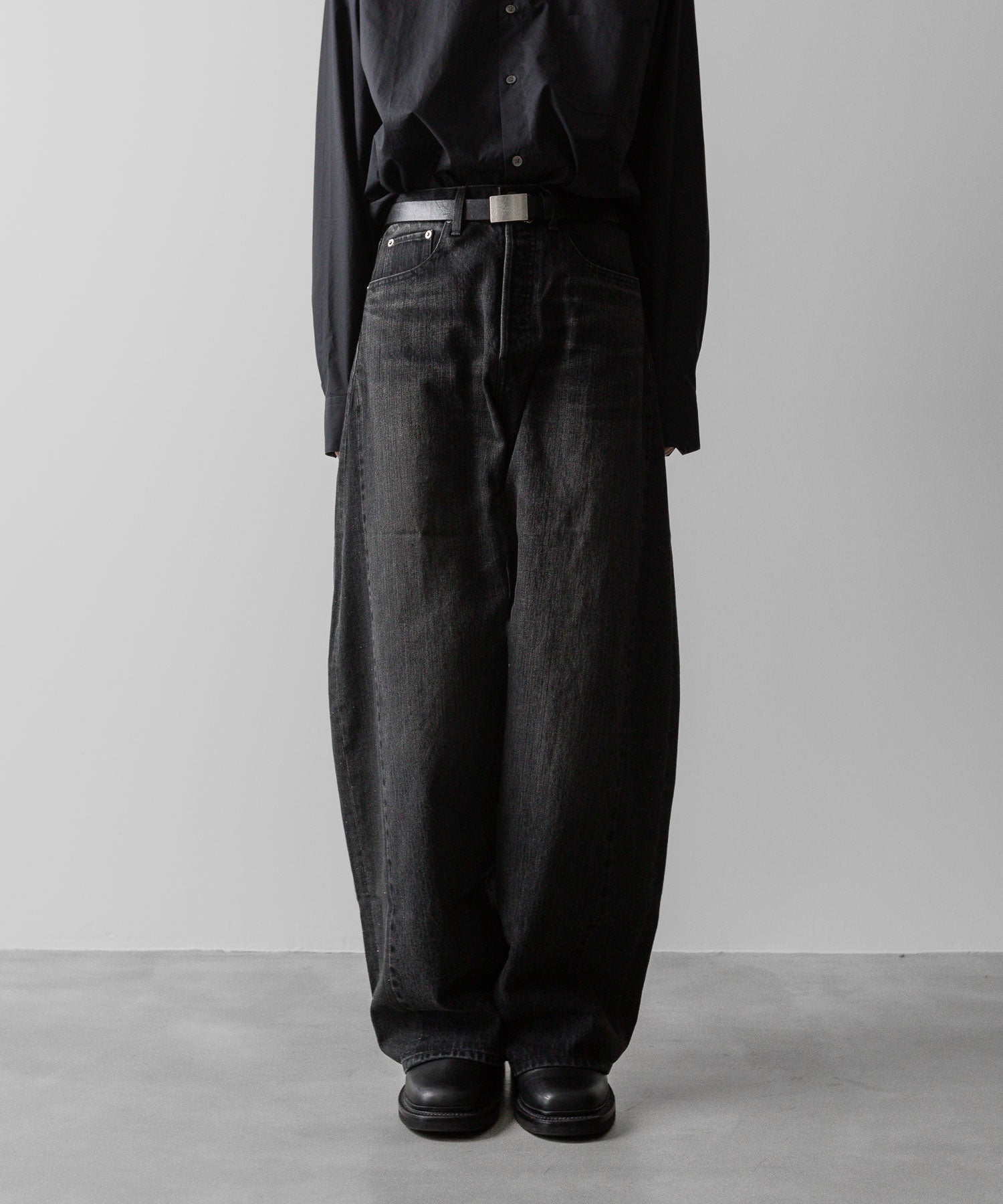 ssstein(シュタイン)の24AWコレクション DEFORMATION WIDE DENIM JEANS - BLACK 公式通販サイトsession福岡セレクトショップ