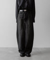 【ssstein】DEFORMATION WIDE DENIM JEANS - BLACK