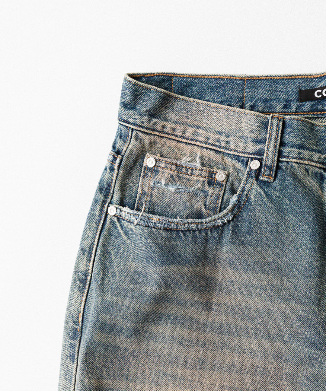 CODA コーダのFADED DIRTY INDIGO WASHED  BREAK CUT WIDE FLARED JEANSのFADED DIRTY INDIGO 公式通販サイトsession福岡セレクトショップ