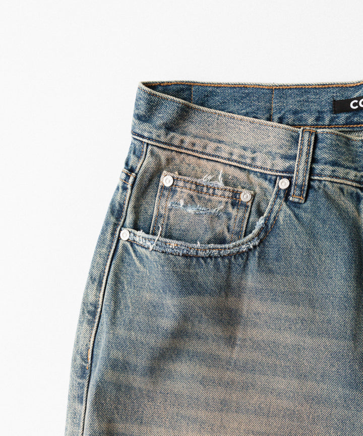 CODA コーダのFADED DIRTY INDIGO WASHED  BREAK CUT WIDE FLARED JEANSのFADED DIRTY INDIGO 公式通販サイトsession福岡セレクトショップ