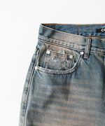 画像をギャラリービューアに読み込む, CODA コーダのFADED DIRTY INDIGO WASHED  BREAK CUT WIDE FLARED JEANSのFADED DIRTY INDIGO 公式通販サイトsession福岡セレクトショップ
